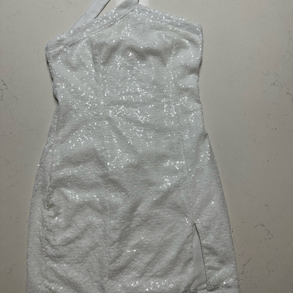 Revolve White Sparkle Sundown Mini Dress - Picture 4 of 5
